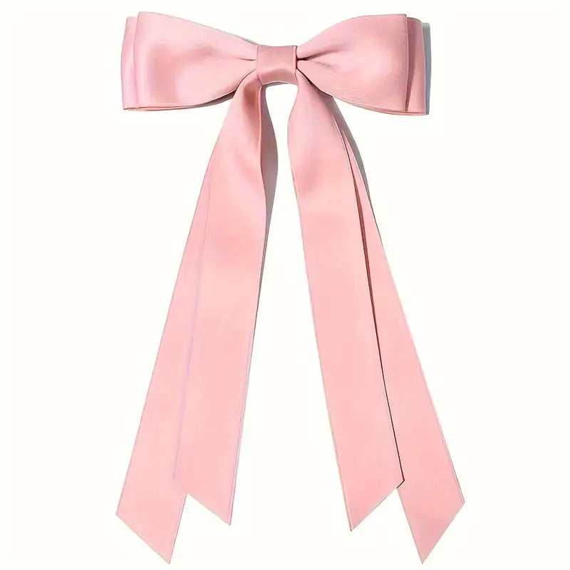 Hair clip - satin ribbon bow in different colours - Lemoni Boutique