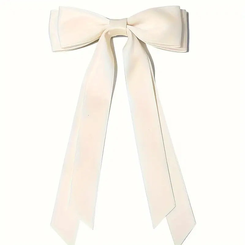 Hair clip - satin ribbon bow in different colours - Lemoni Boutique