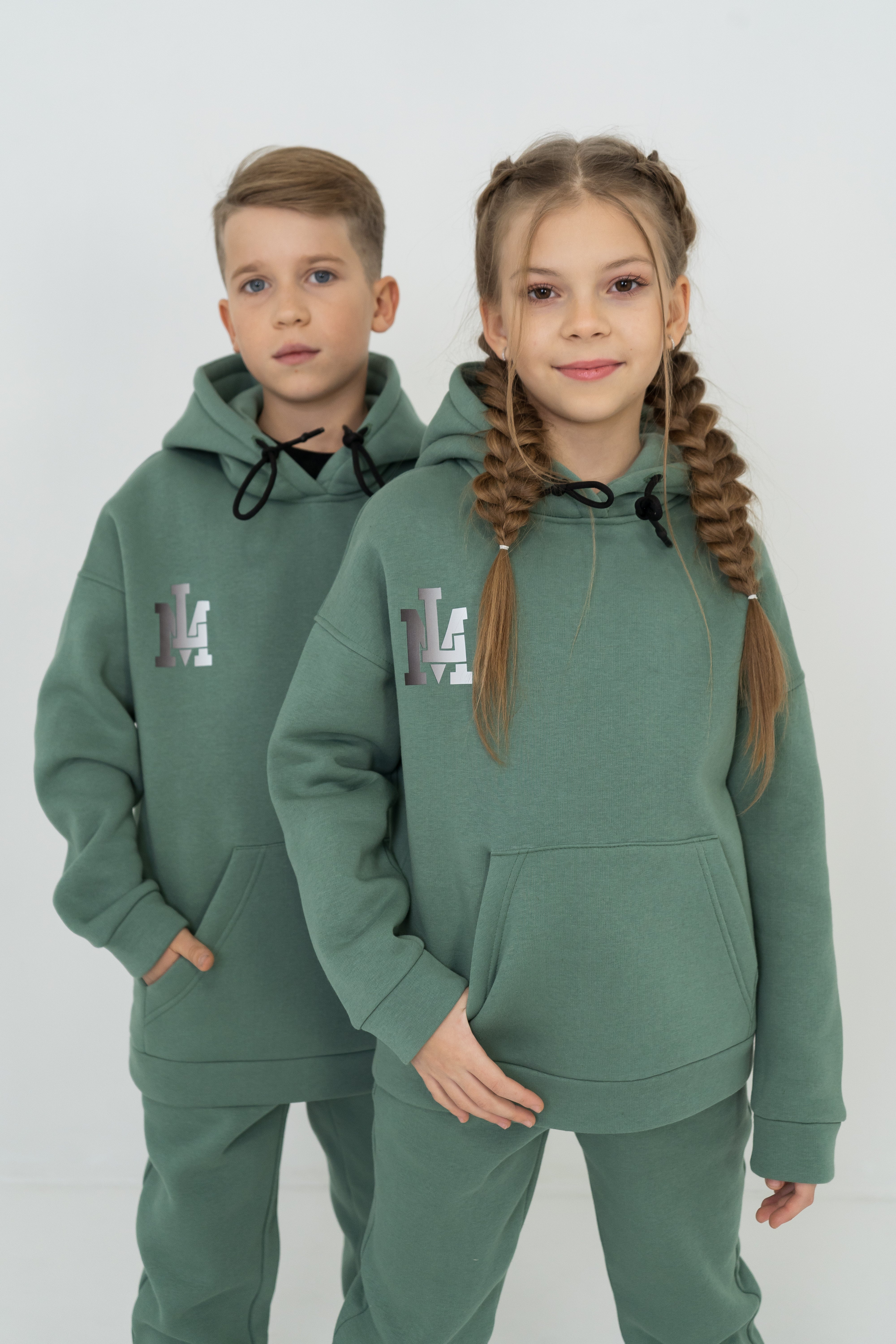 Fleece Hoodie unisex LM - olive green - Lemoni Boutique