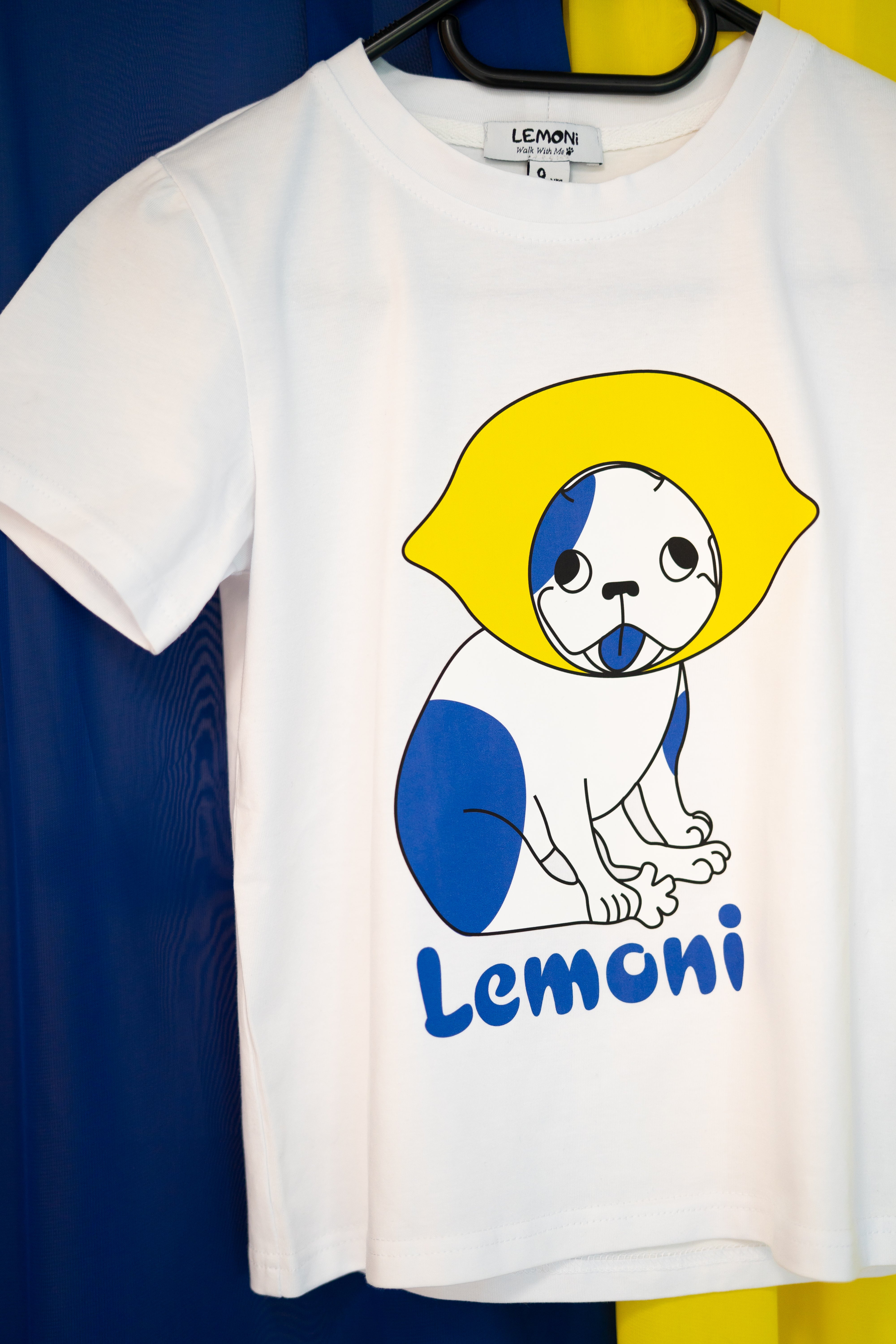 Girls´ and boys´ classic T-shirt with Lemon-dog print - Lemoni Boutique