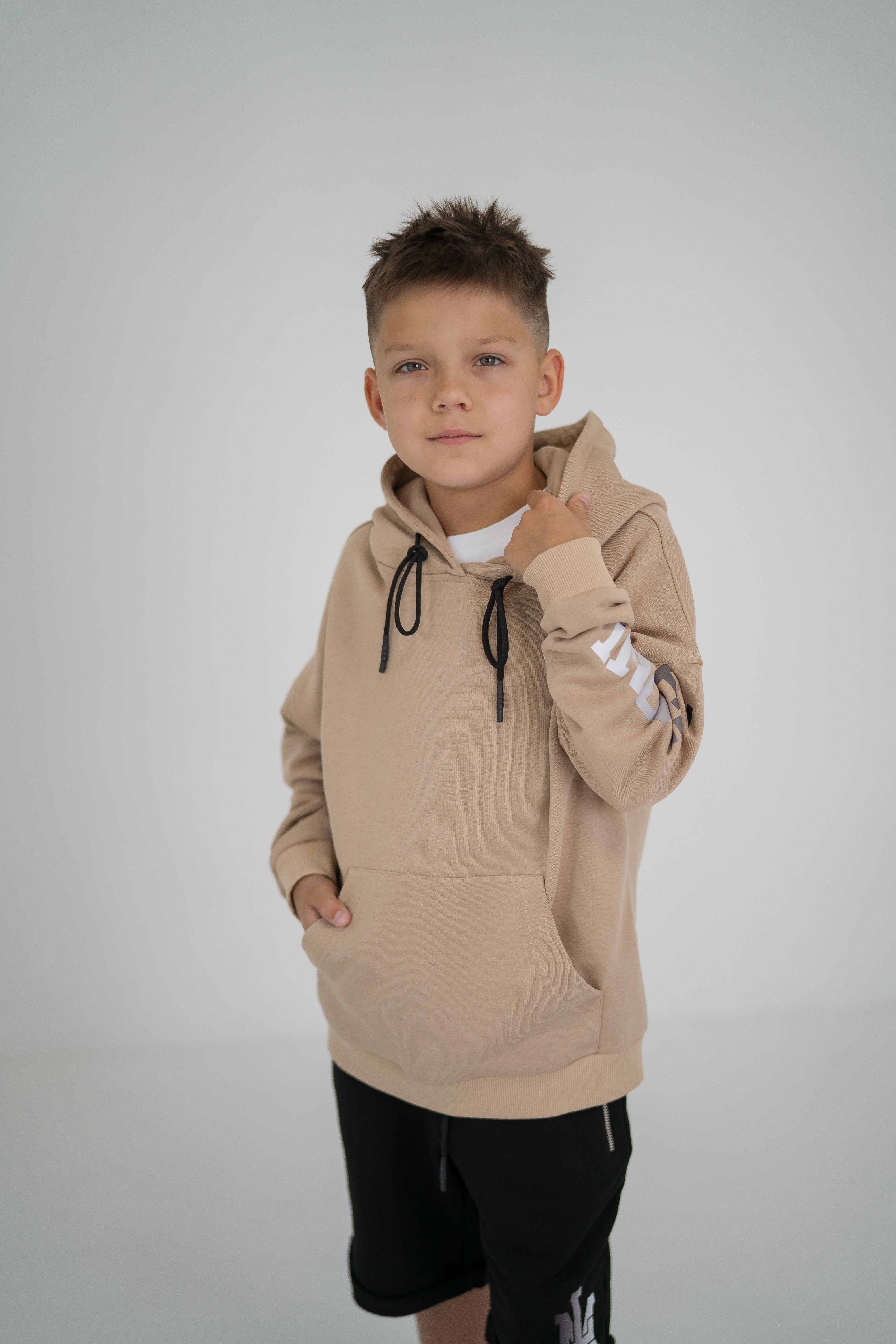 Hoodie for boys and girls beige - Lemoni Boutique