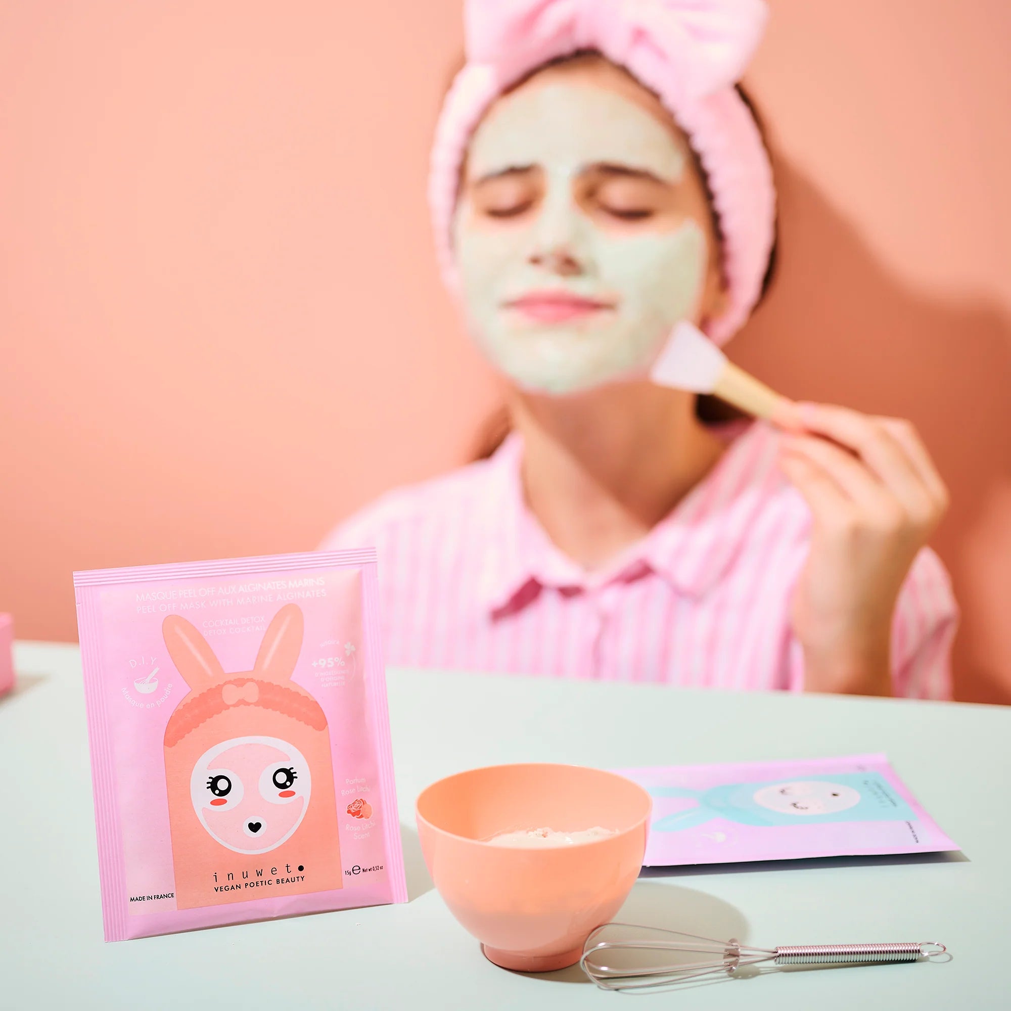 Peel off face mask DIY with marine alginates by inuwet - Lemoni Boutique