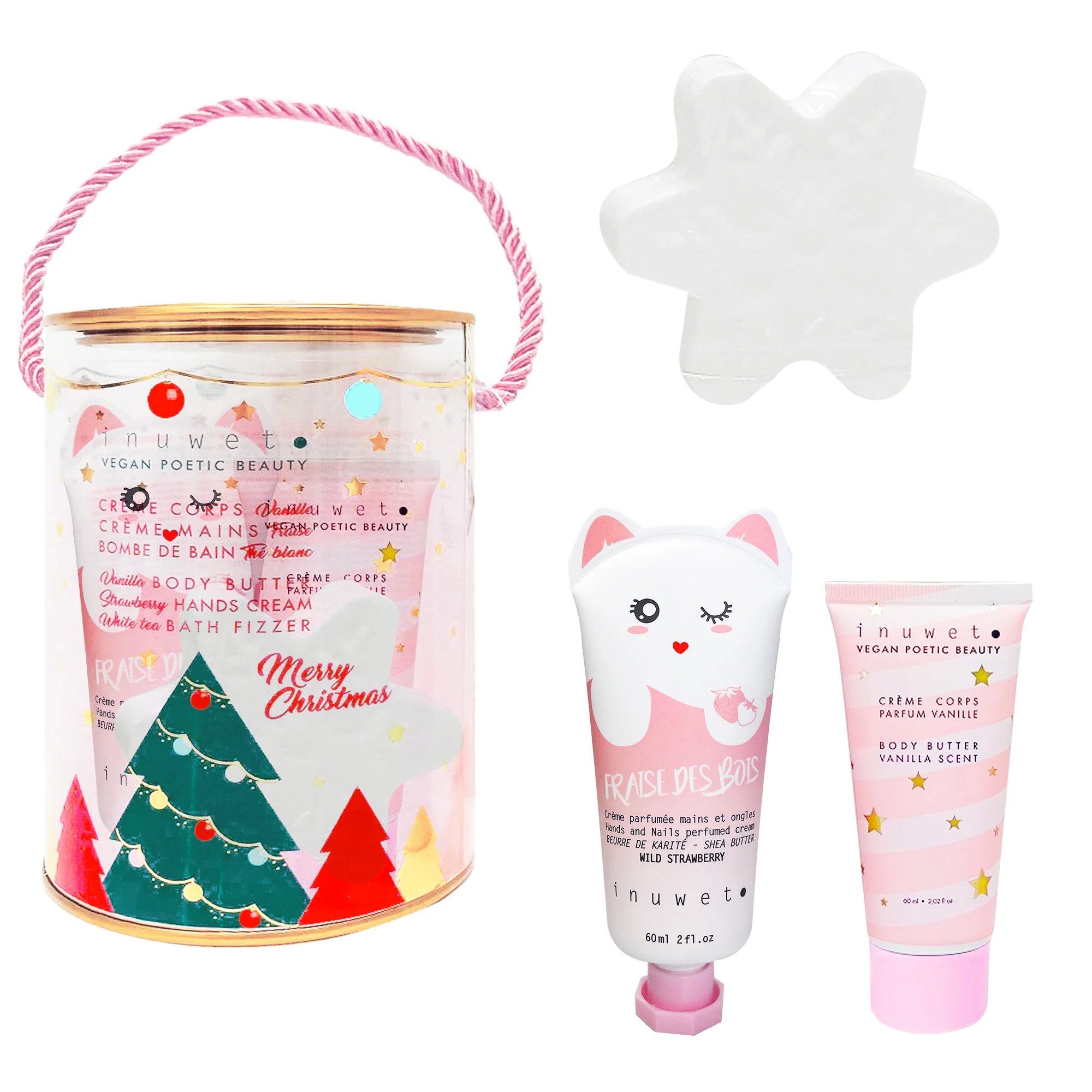 Present set of body butter, hands cream and bath fizzer for girls - Lemoni Boutique