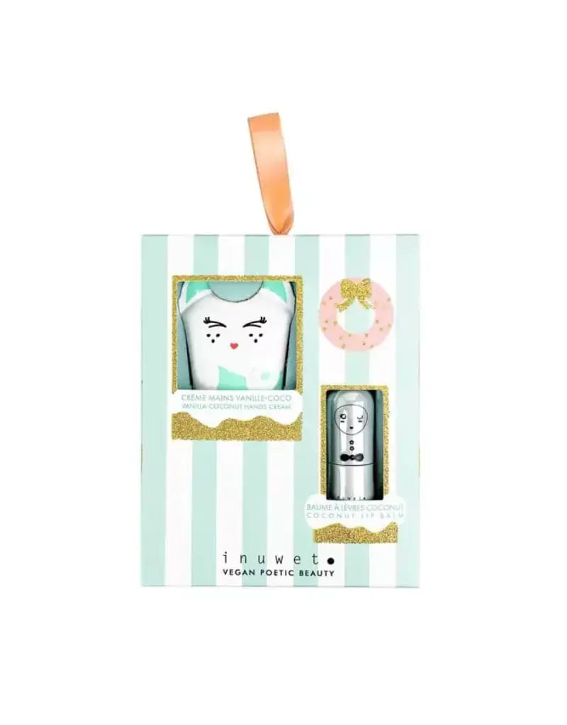 present set for girls hands cream, lip balm by inuwet - Lemoni Boutique