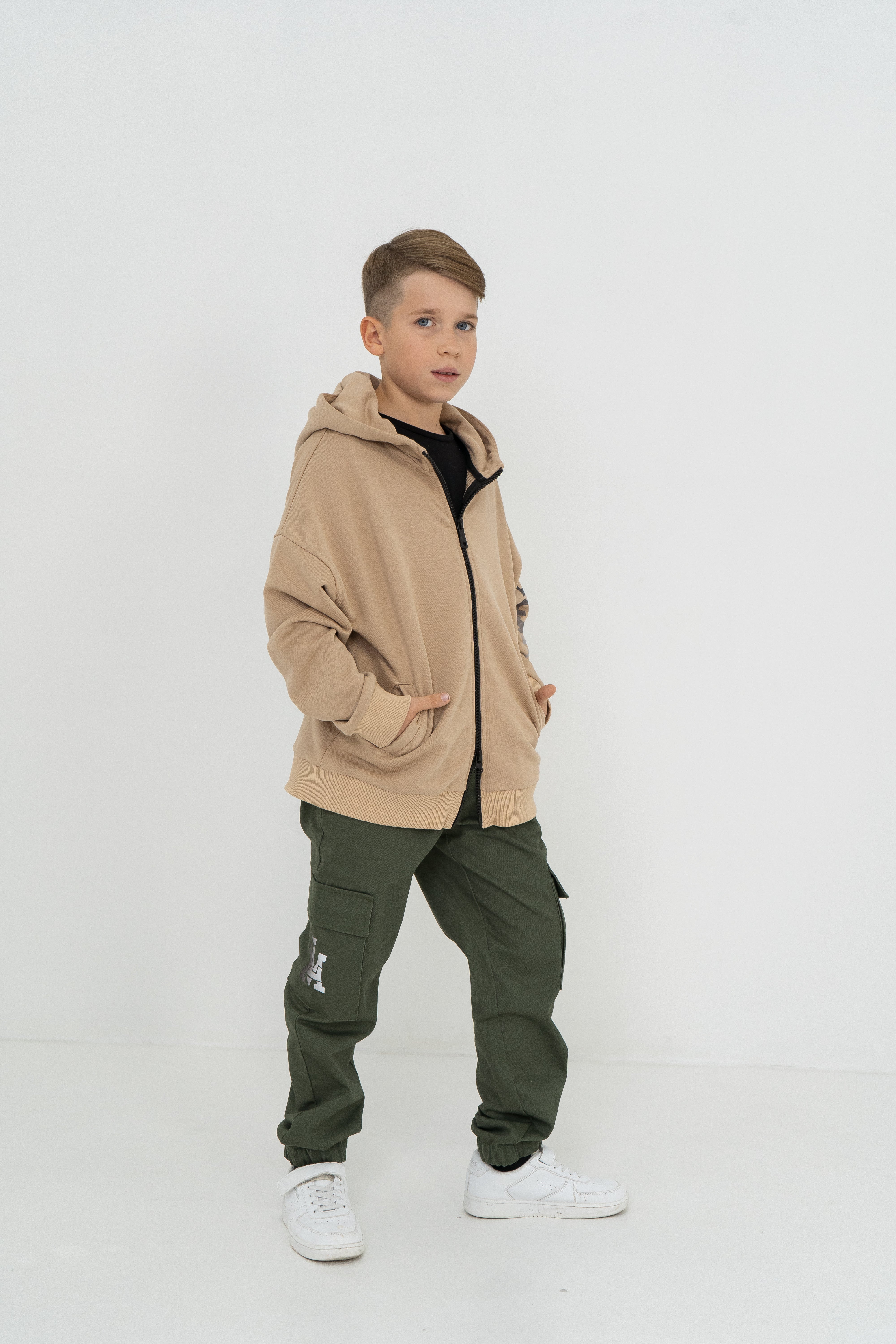 boys clothes zip hoodie cargo jeans