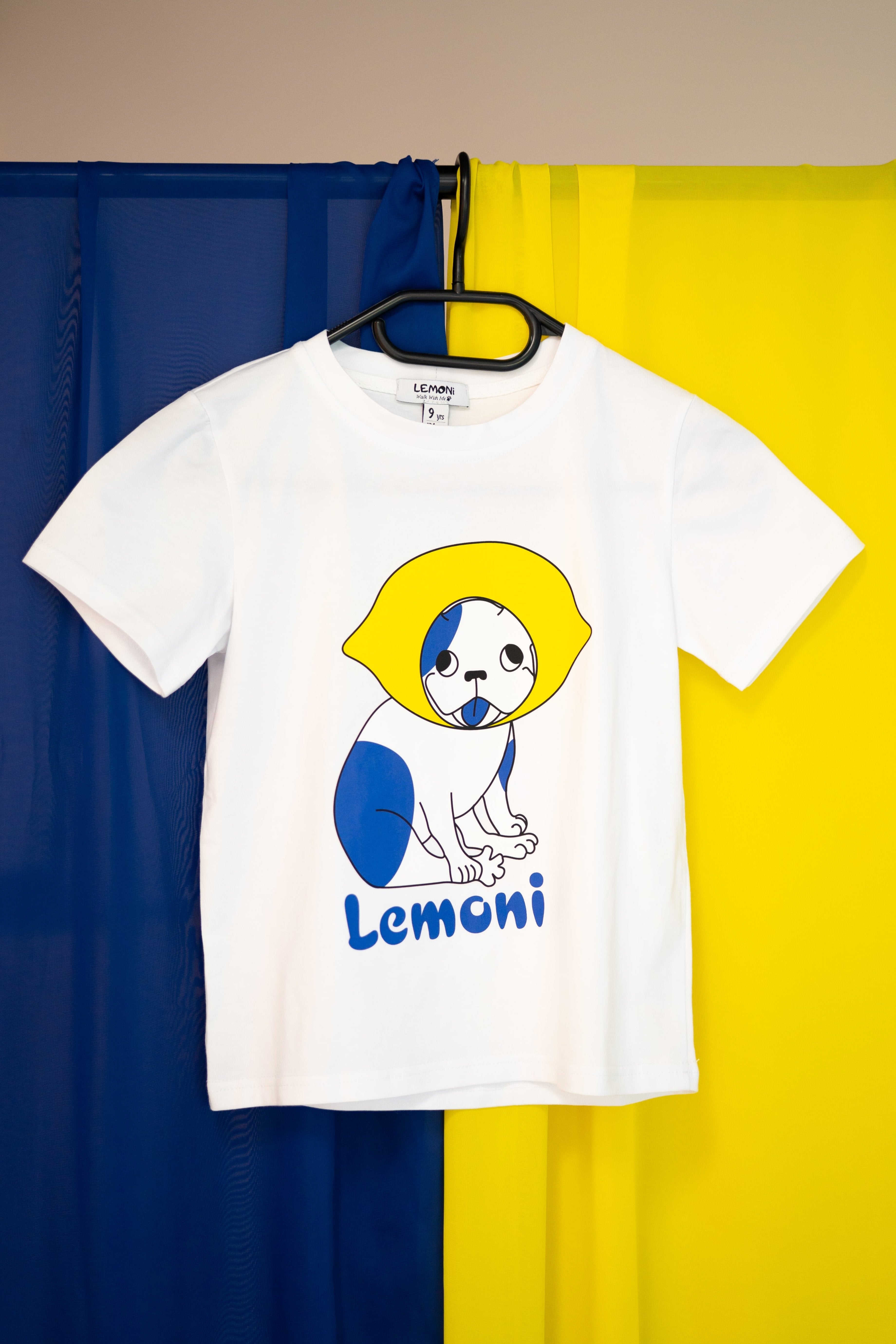 Girls´ and boys´ classic T-shirt with Lemon-dog print - Lemoni Boutique