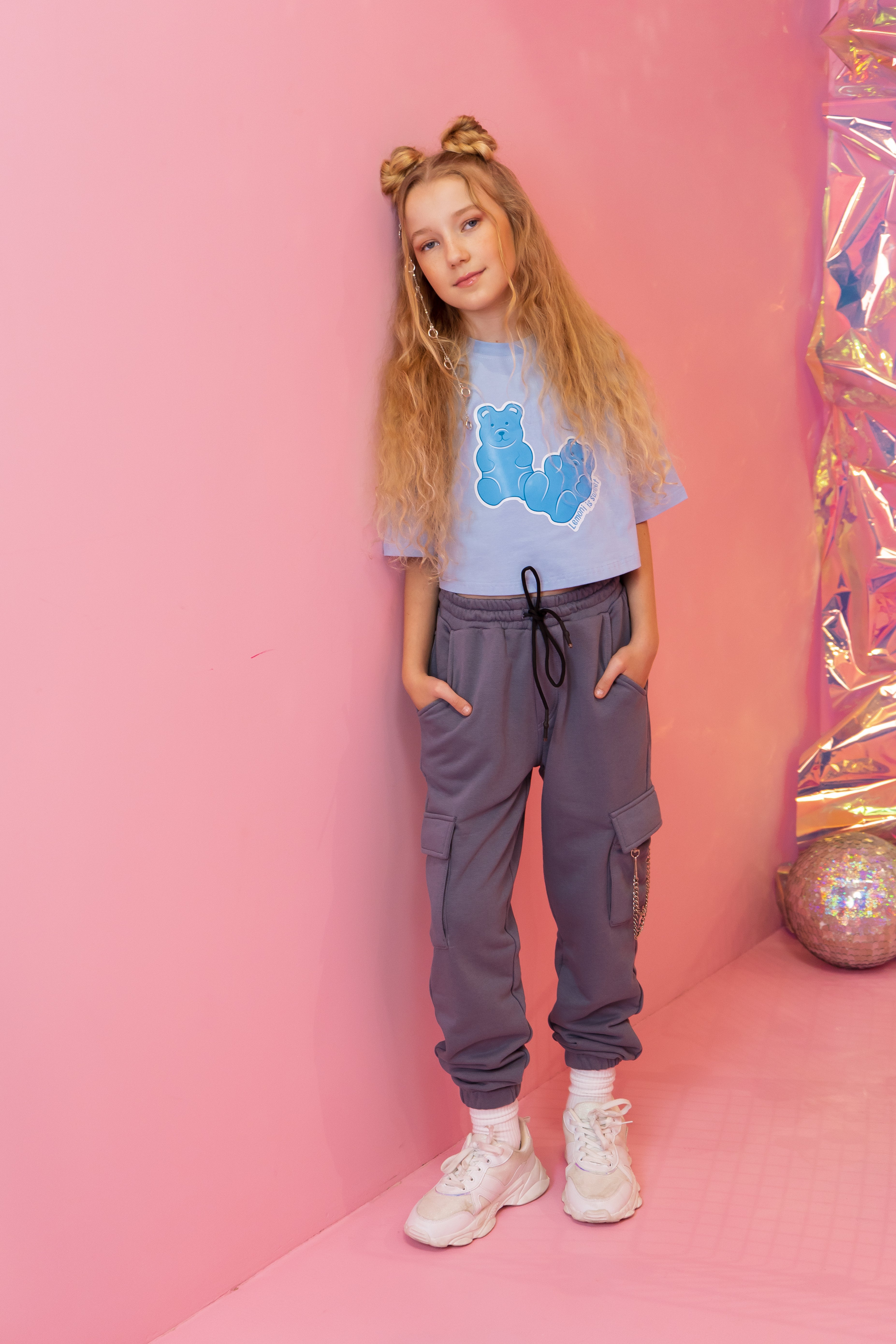 Top Gummy bear print - skyblue - Lemoni Boutique