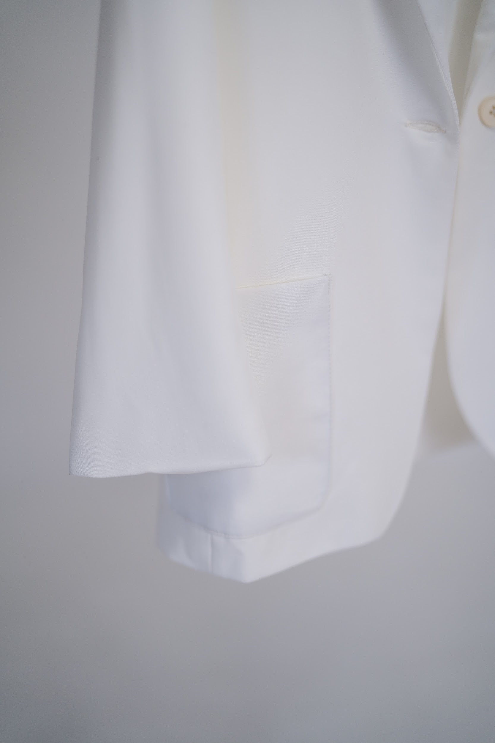 Oversized longline white blazer for girls