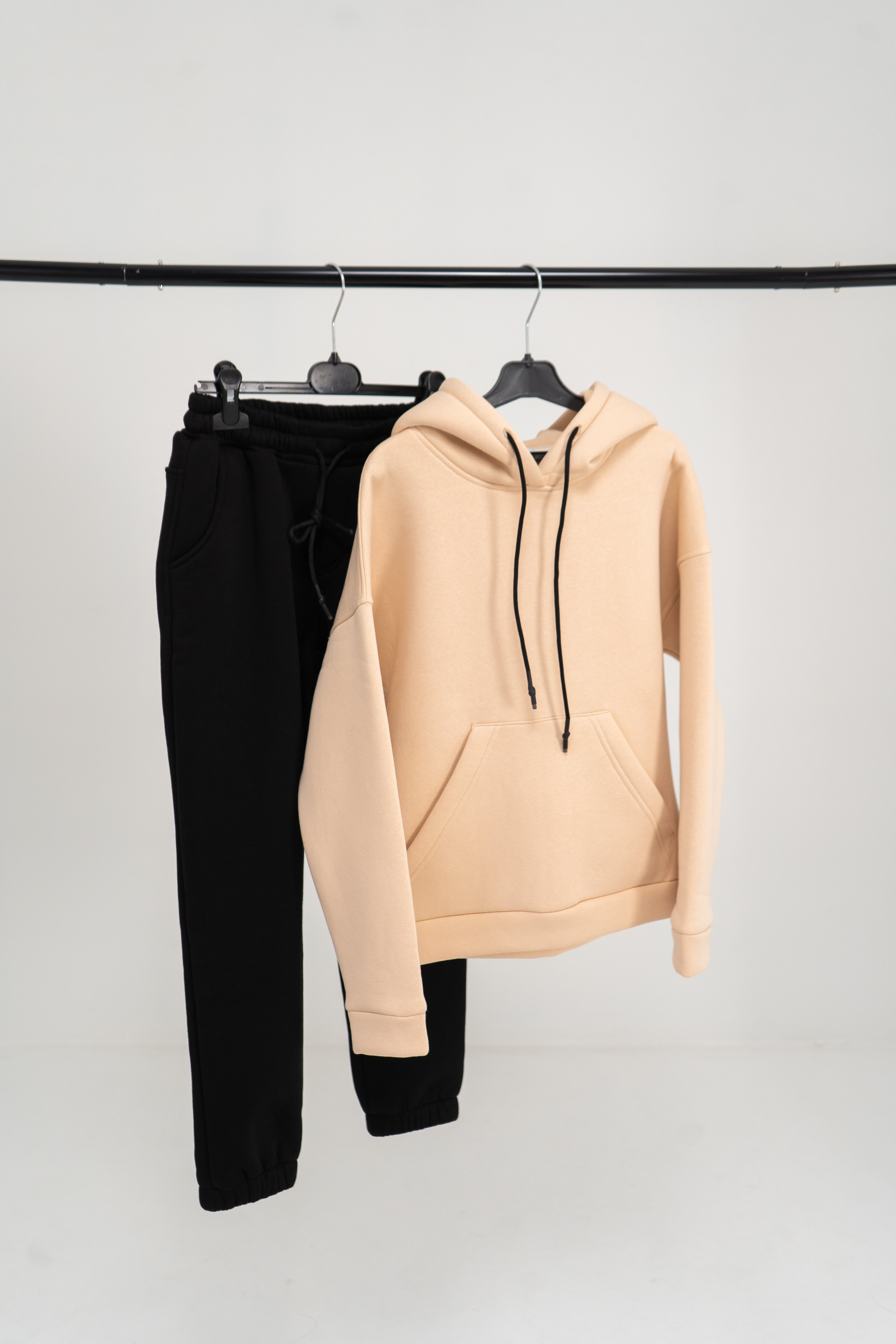 Unisex fleece Hoodie - beige - Lemoni Boutique