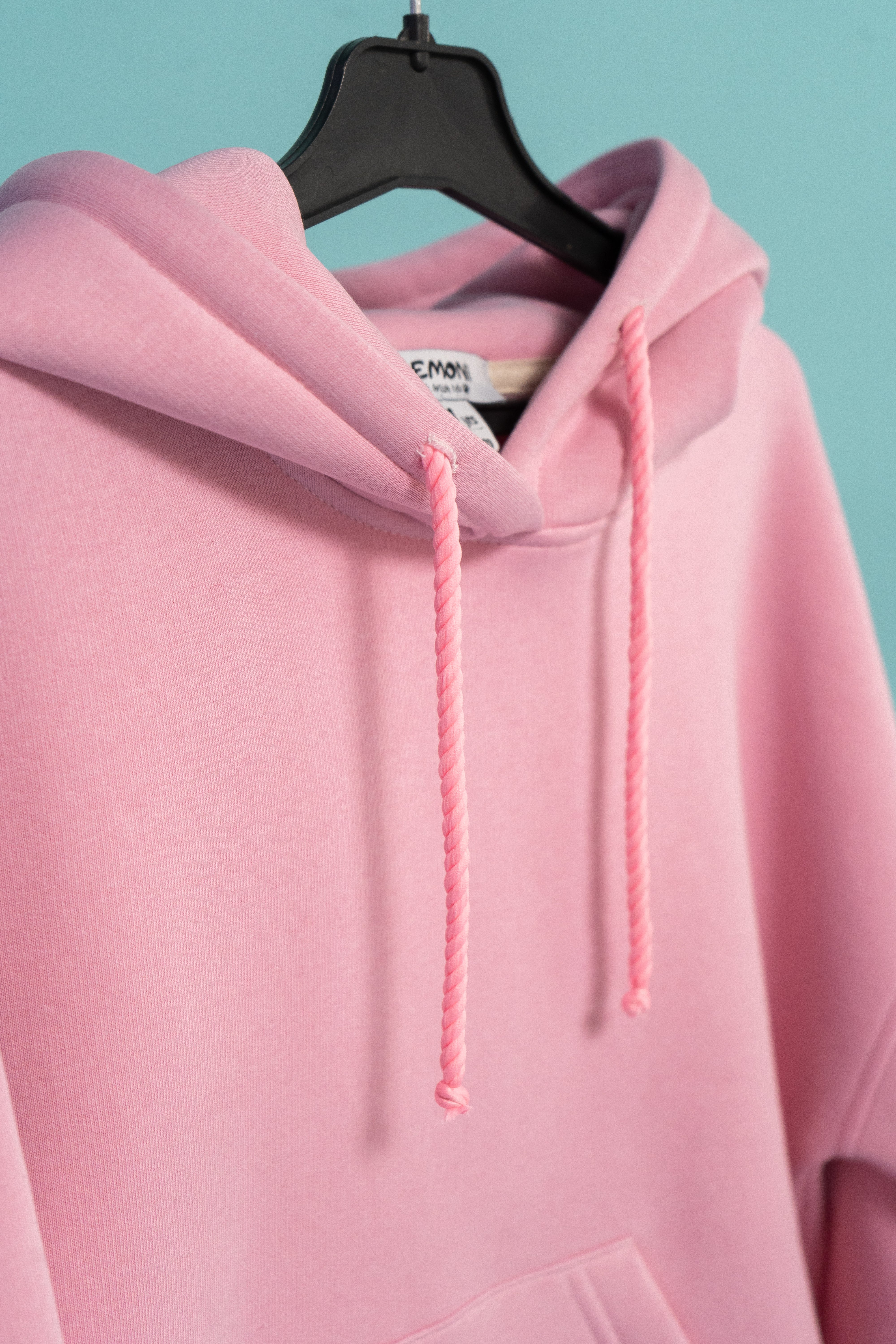 Girls´ fleece Hoodie with Peony print - pink - Lemoni Boutique