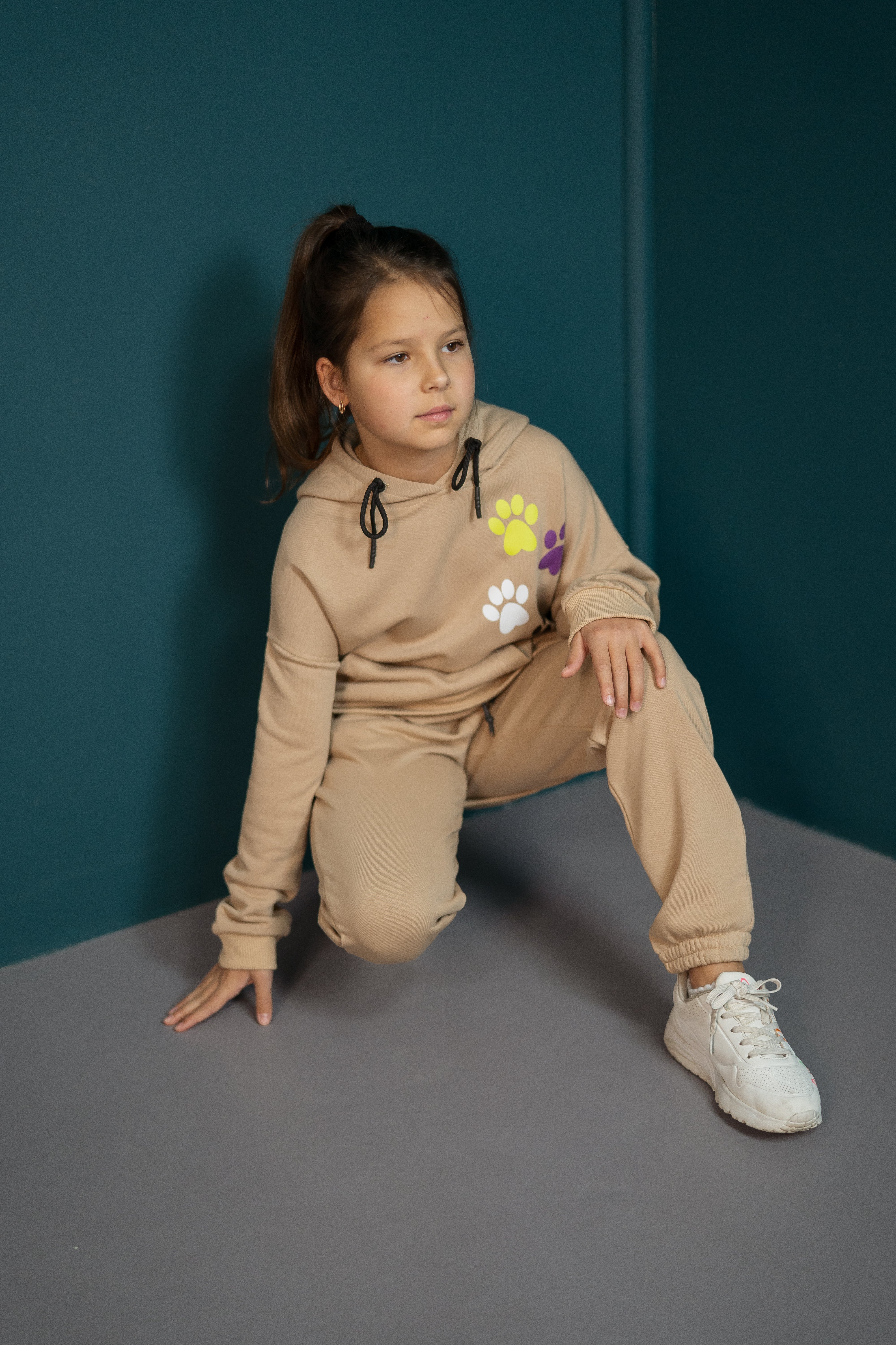 Pants unisex "Walk with Me" - beige - Lemoni Boutique