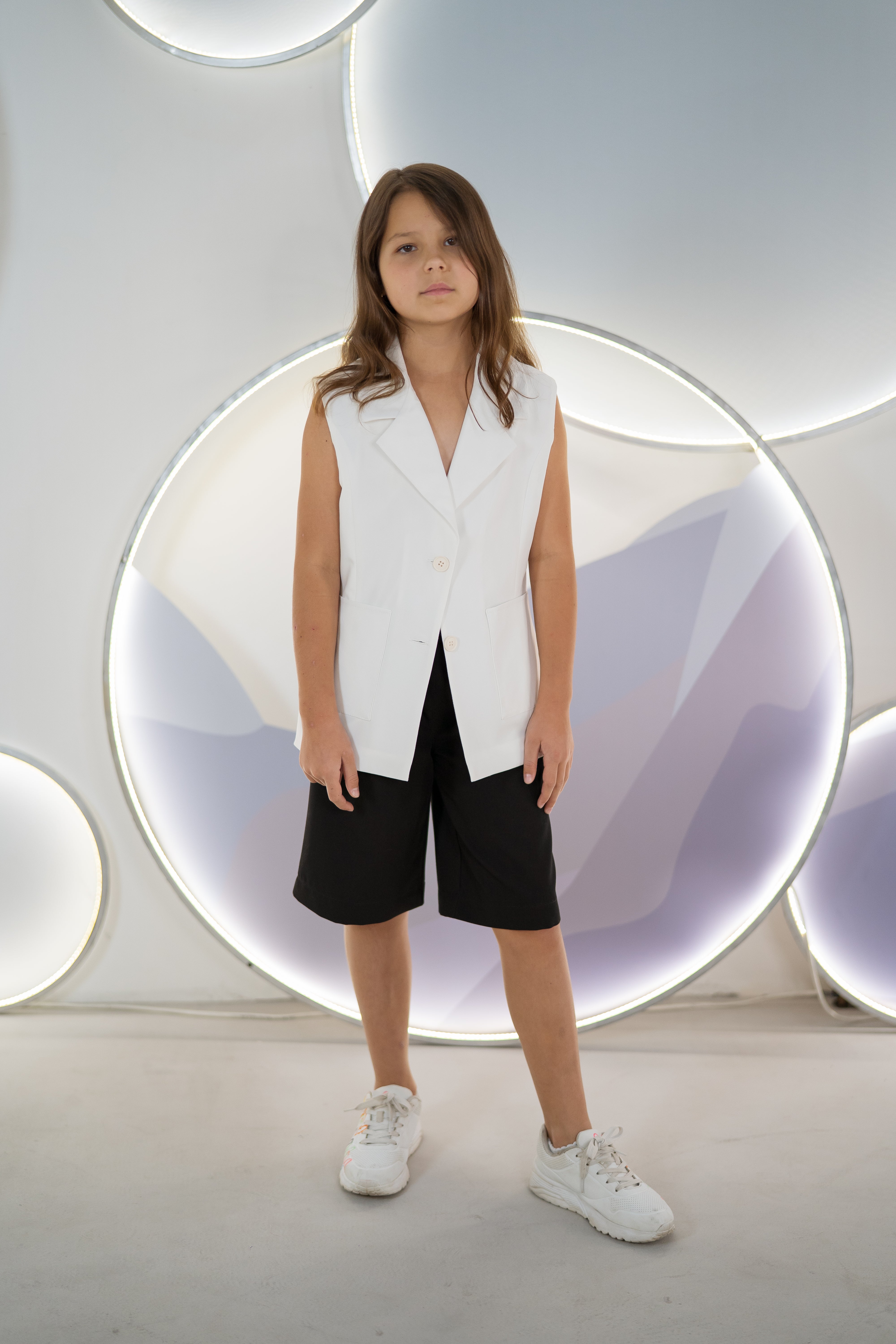 Girls´ classic vest - milk - Lemoni Boutique