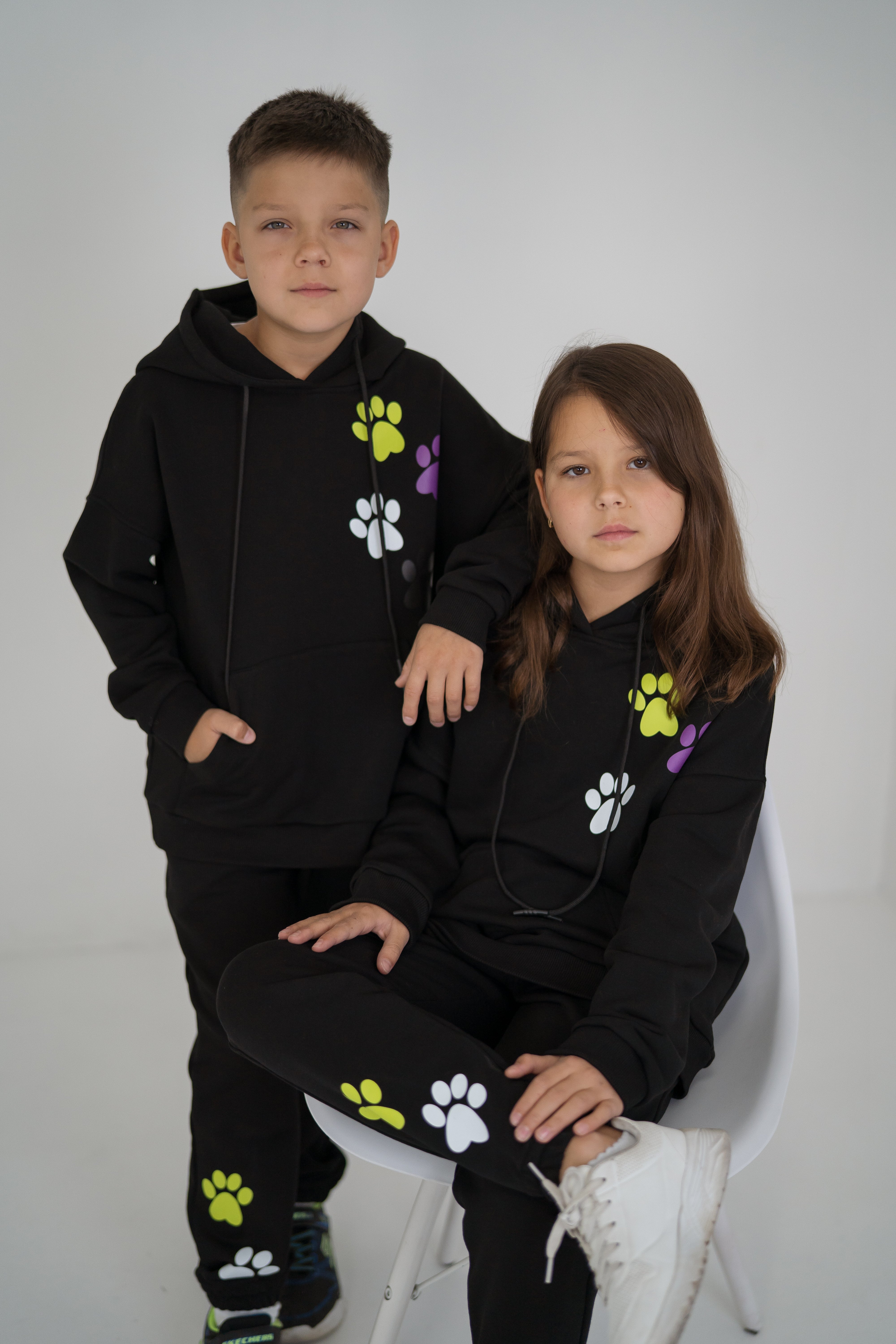 Pants unisex "Walk with Me" - black - Lemoni Boutique