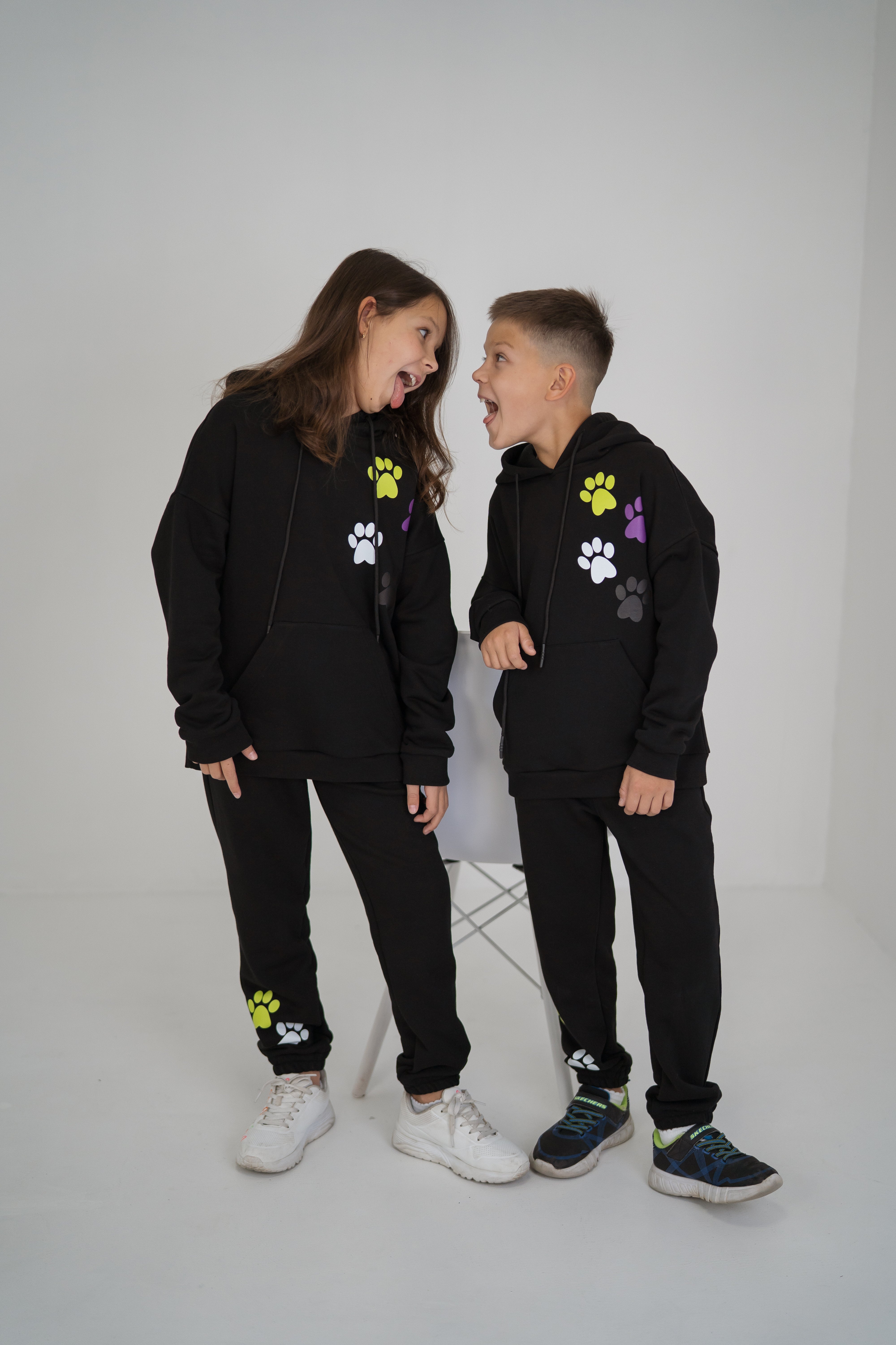 Pants unisex "Walk with Me" - black - Lemoni Boutique