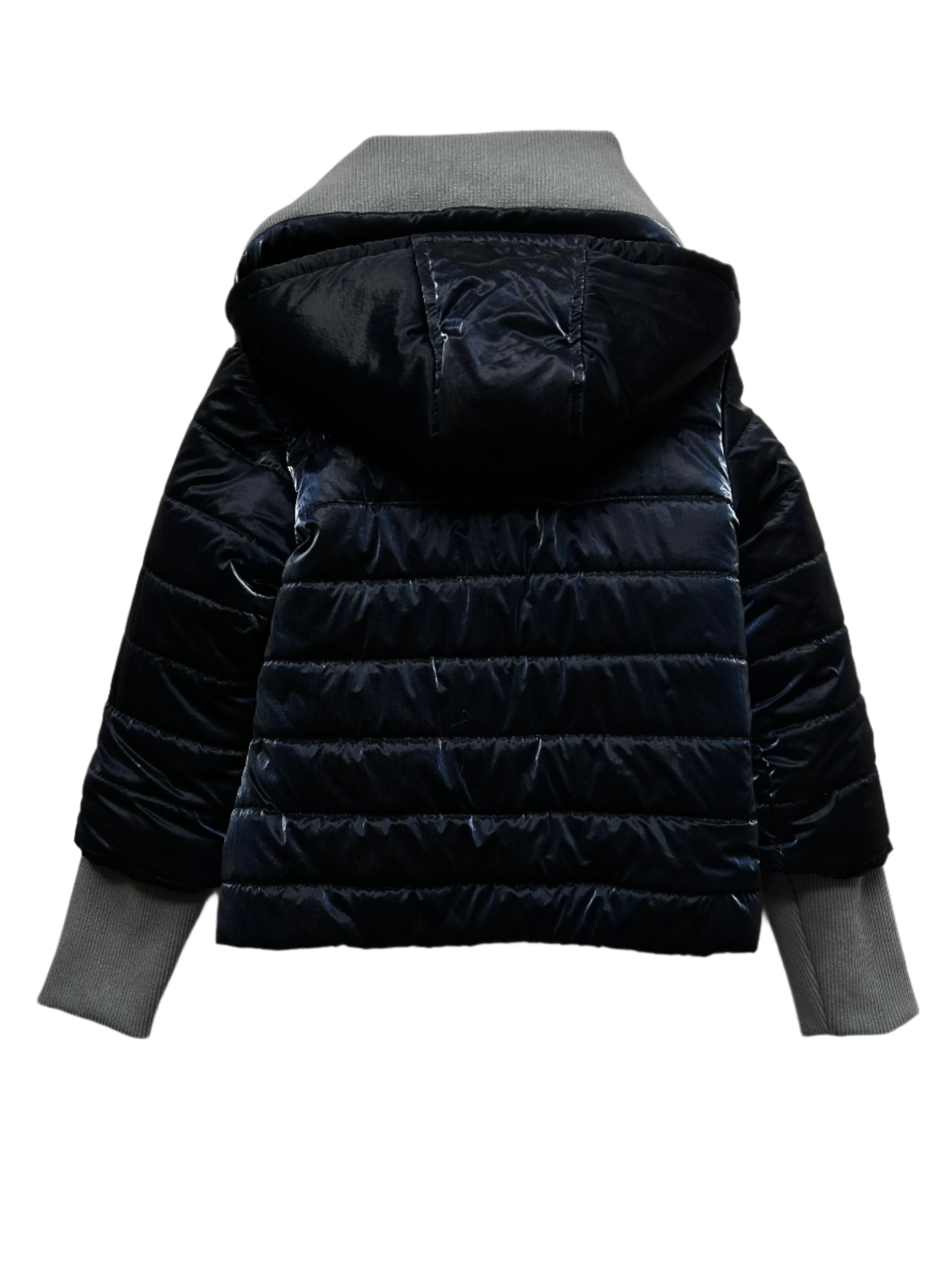 Stylish Mid-Season Jacket for Girls- dark blue - Lemoni Boutique