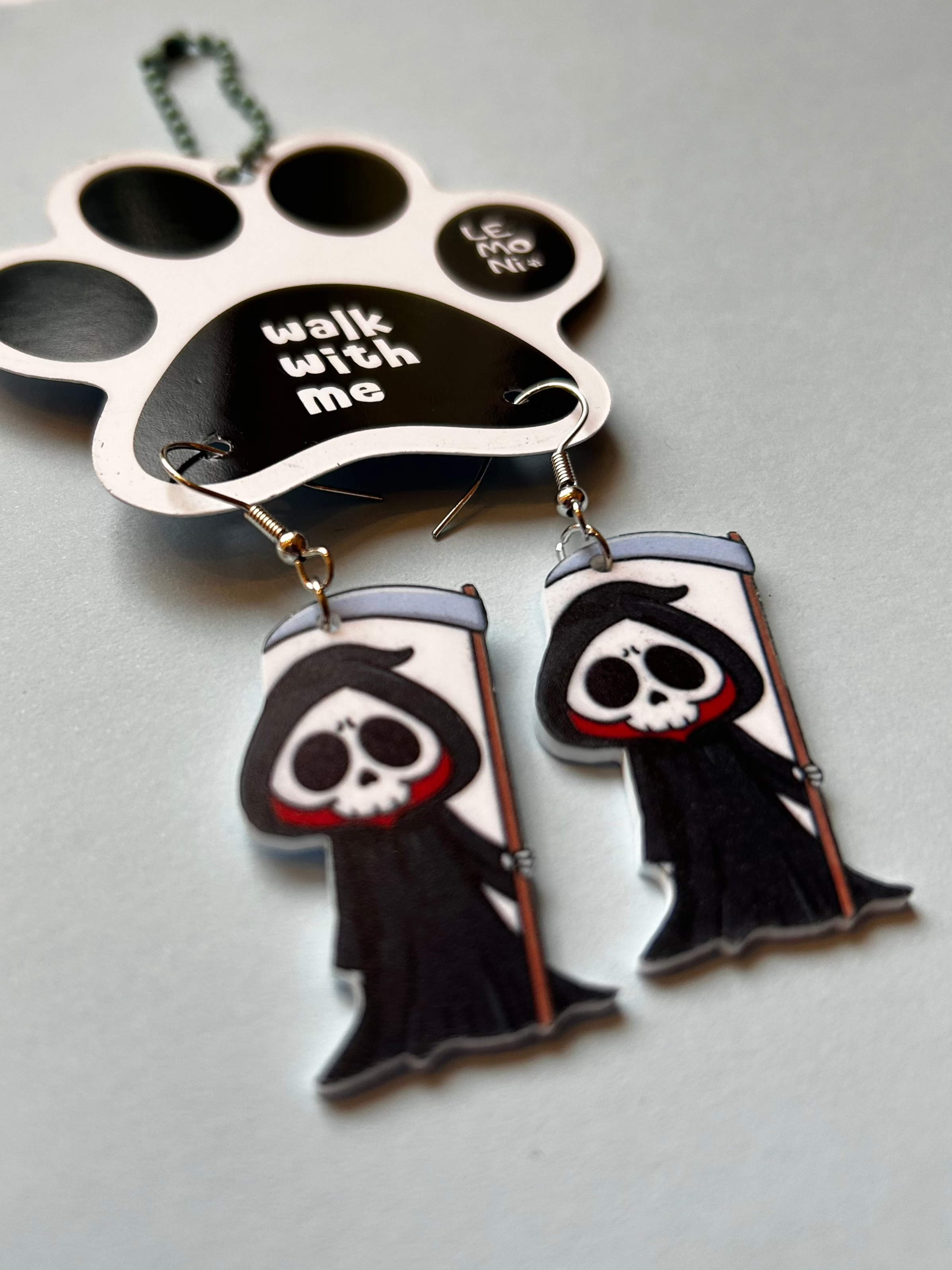 Earrings for girls - Death - Lemoni Boutique