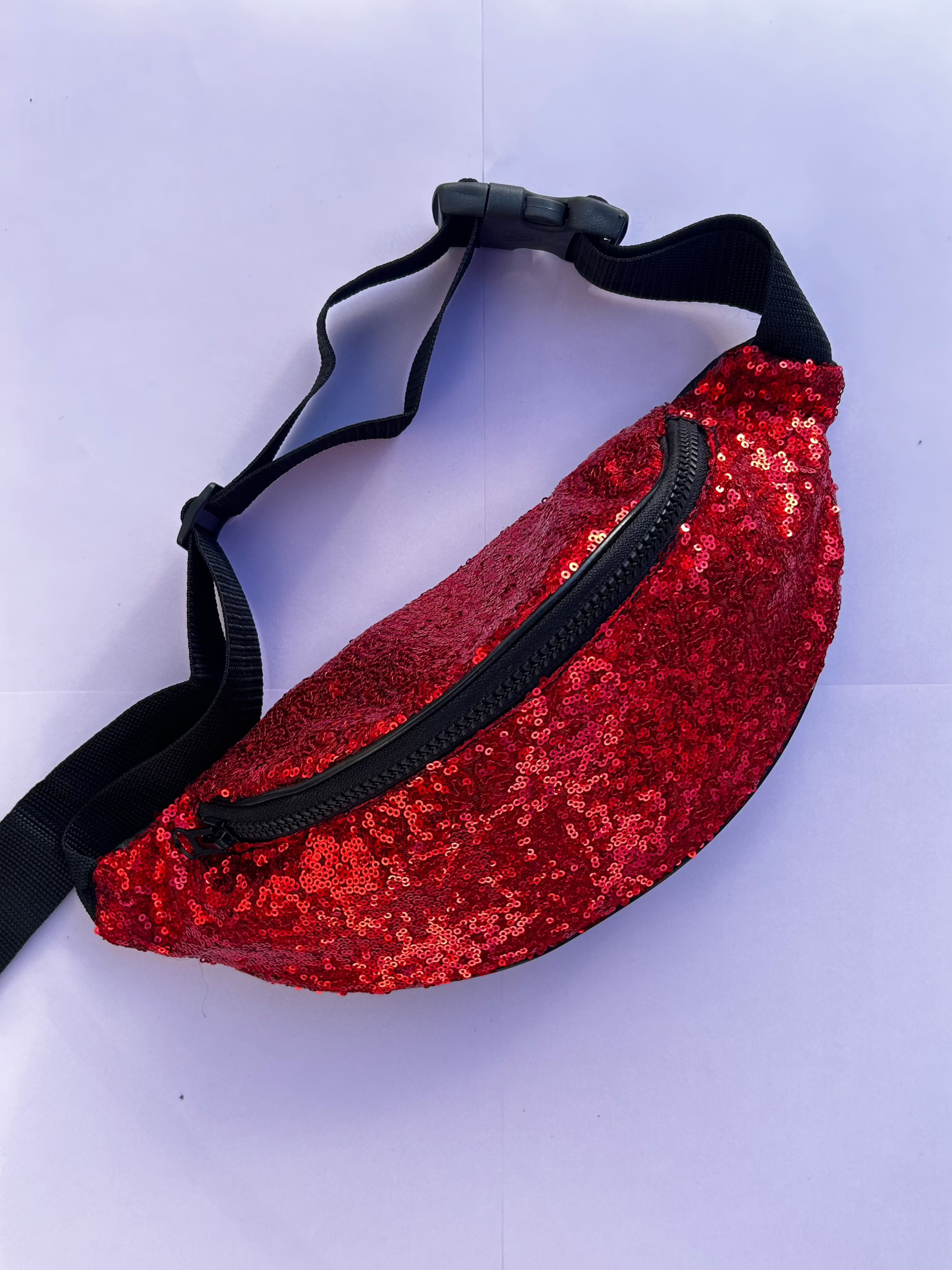 Waist bag sequined - cross body bag