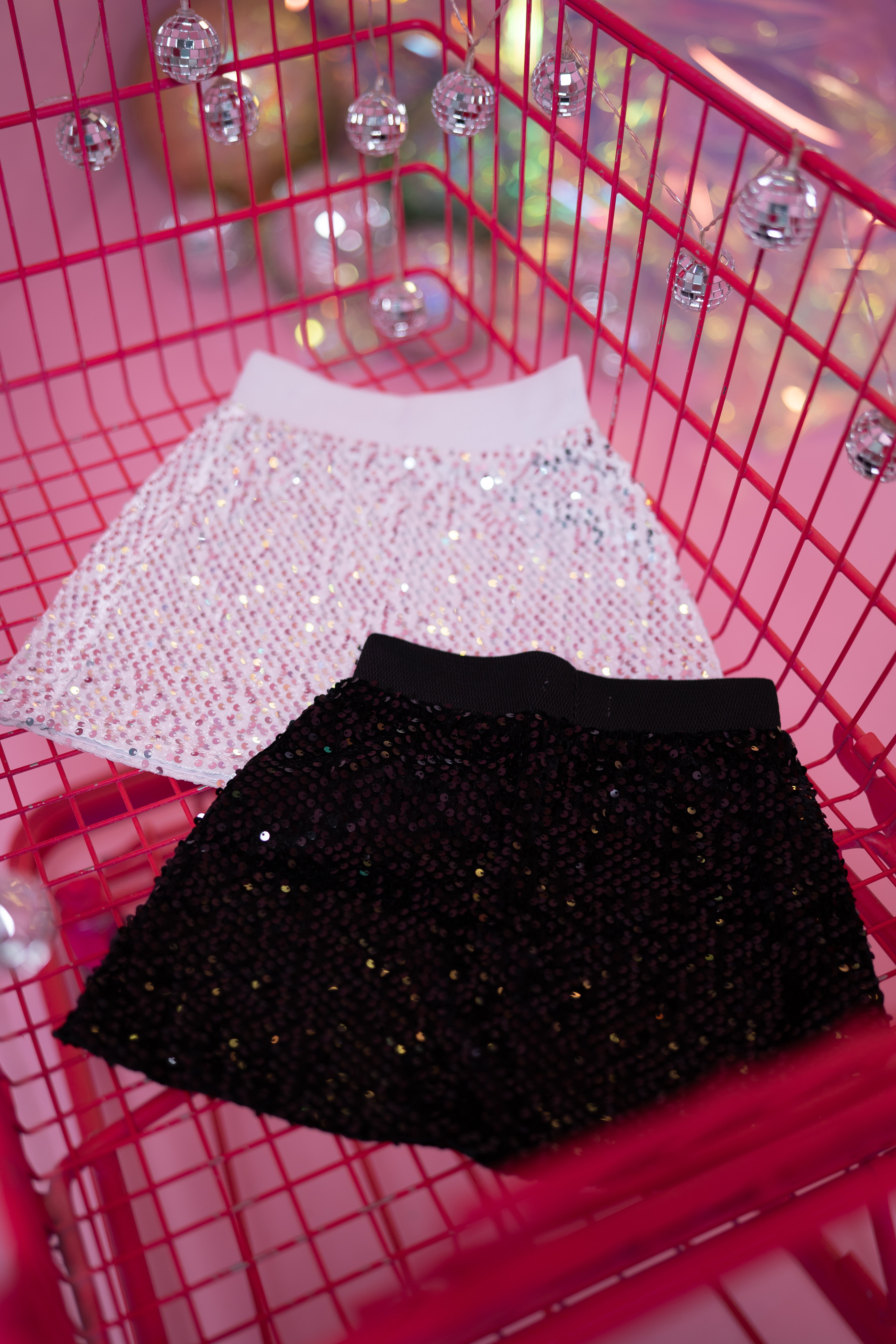 Sequin skirt for girls - black - Lemoni Boutique