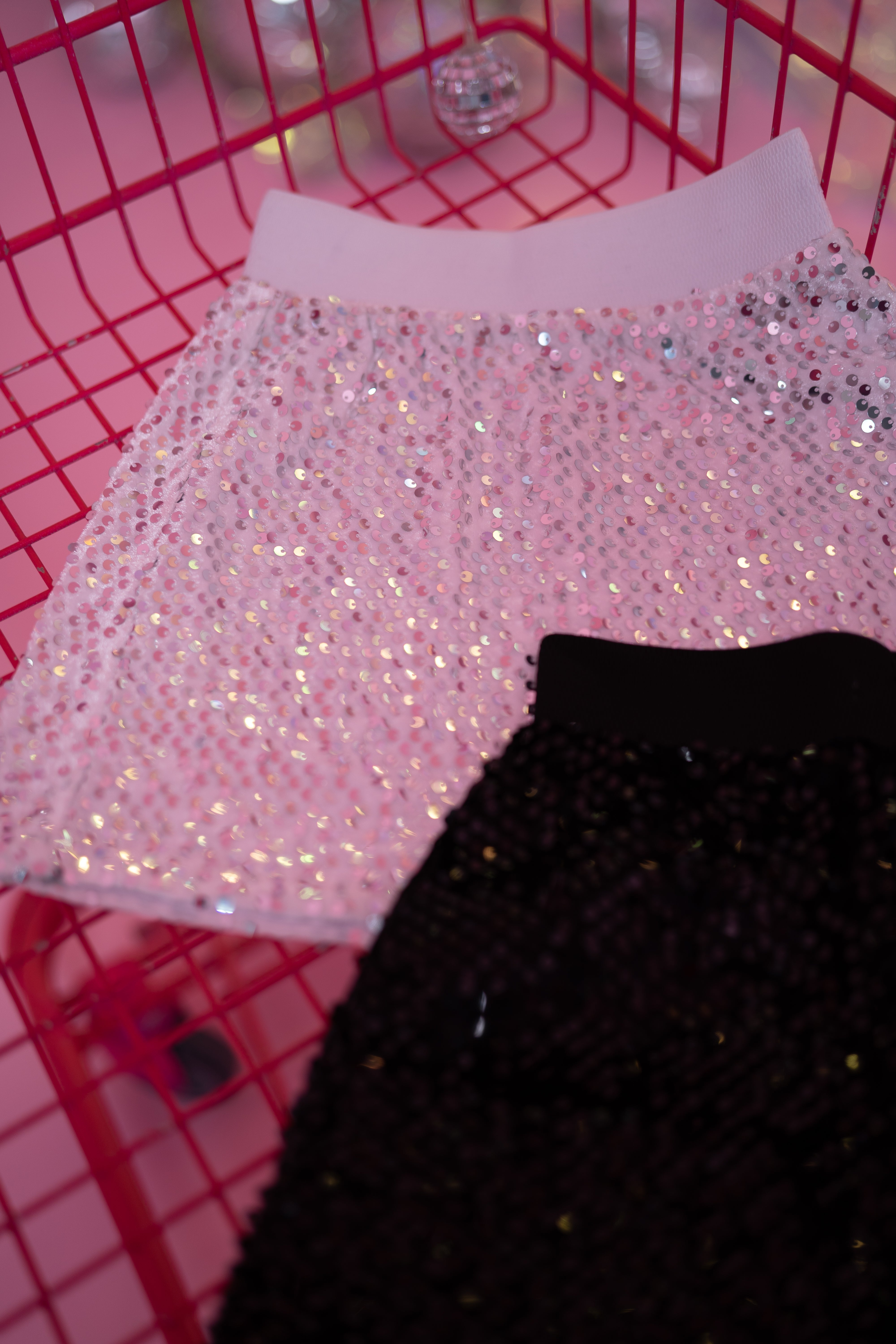 Sequin skirt for girls - white - Lemoni Boutique