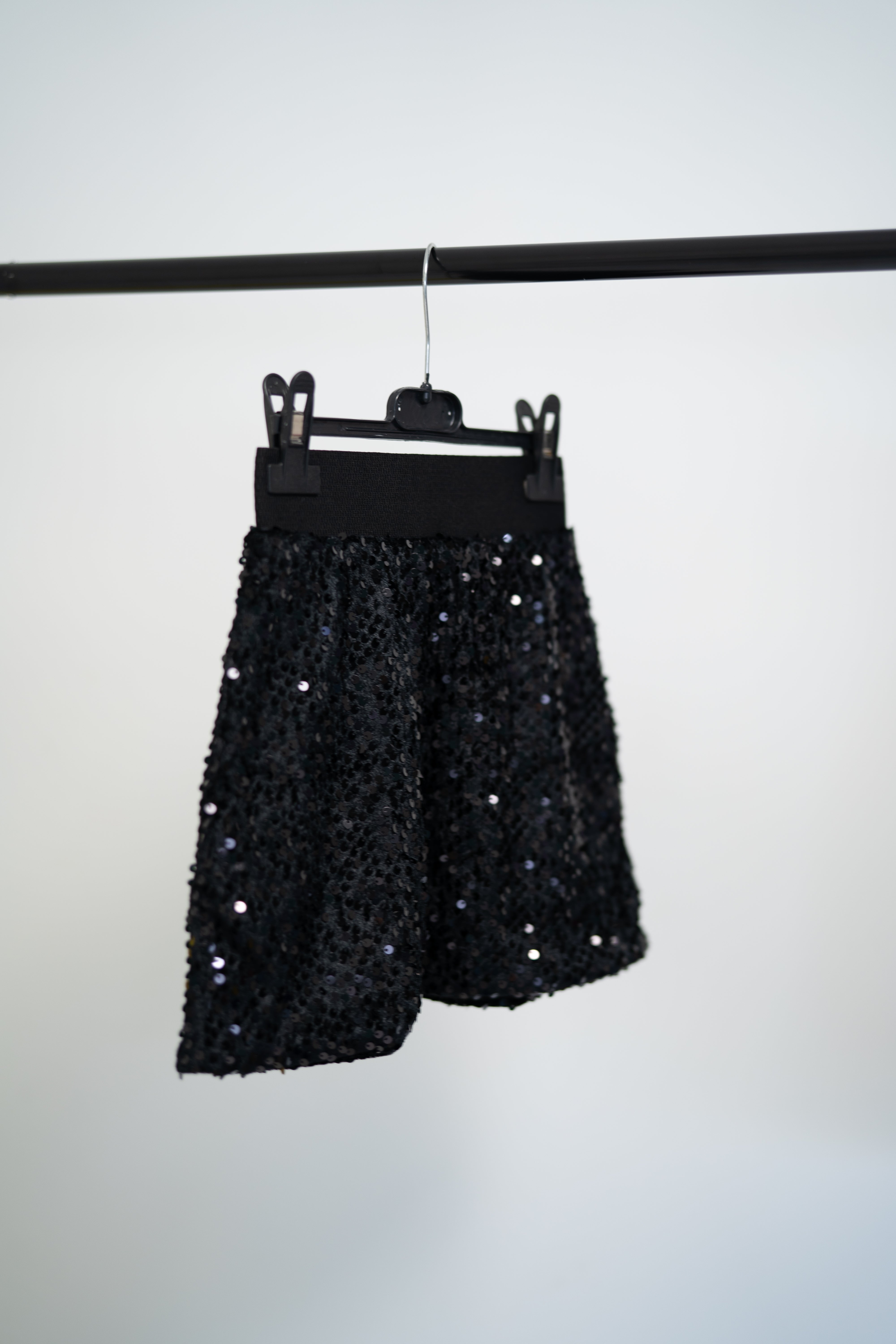 Sequin skirt for girls - black - Lemoni Boutique