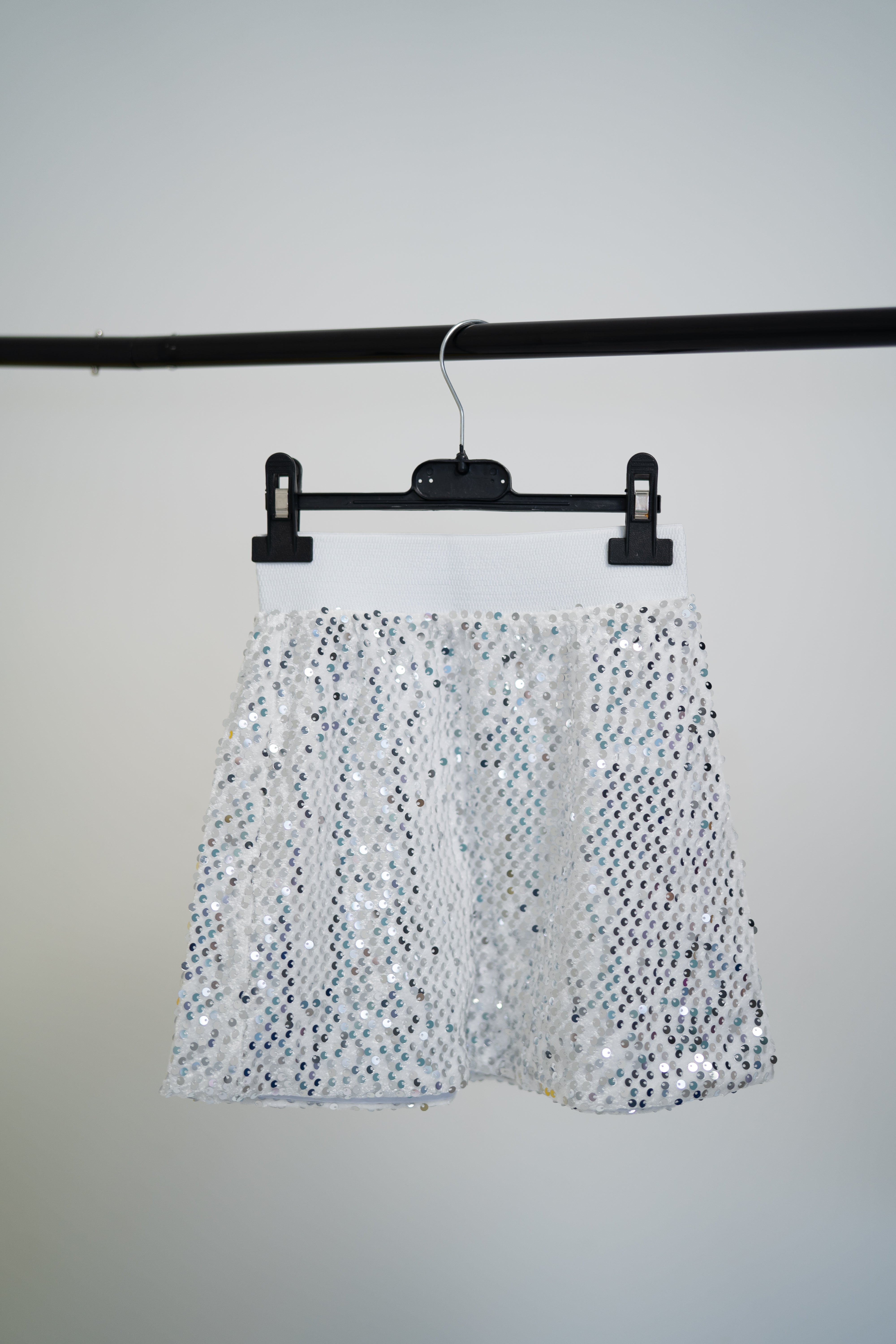 Sequin skirt for girls - white - Lemoni Boutique