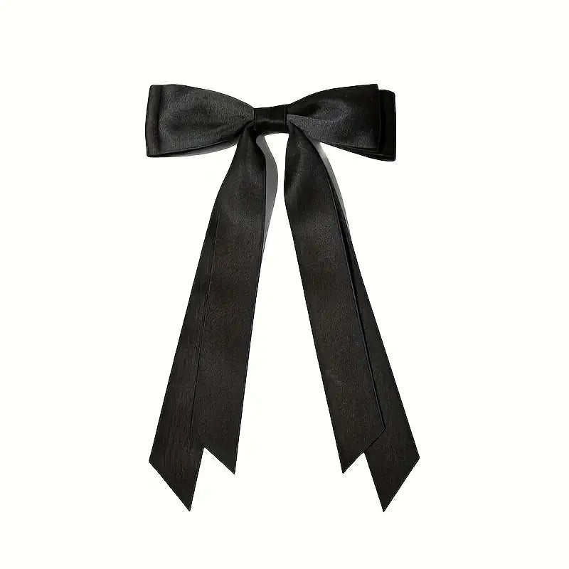 Hair clip - satin ribbon bow in different colours - Lemoni Boutique