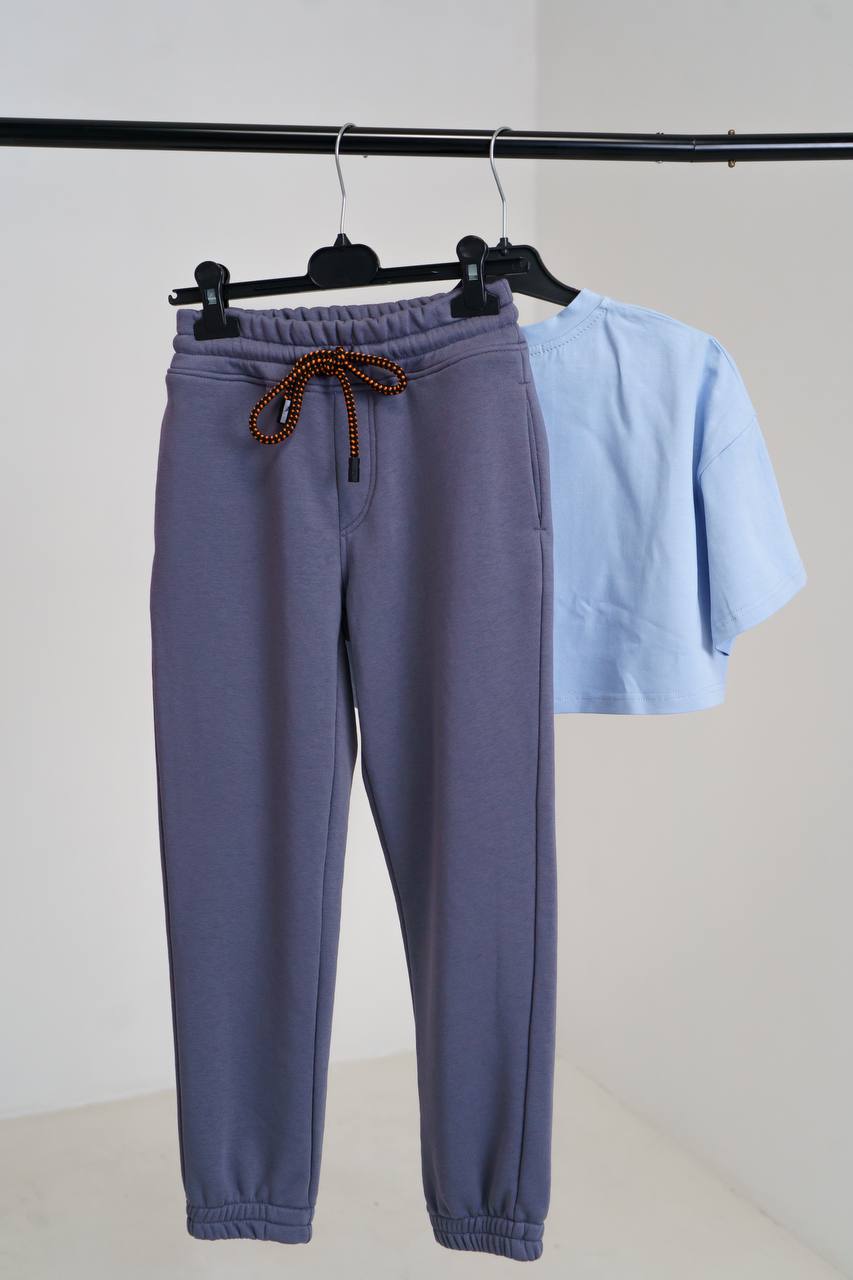 Urban-style joggers for girls and boys - gray - Lemoni Boutique