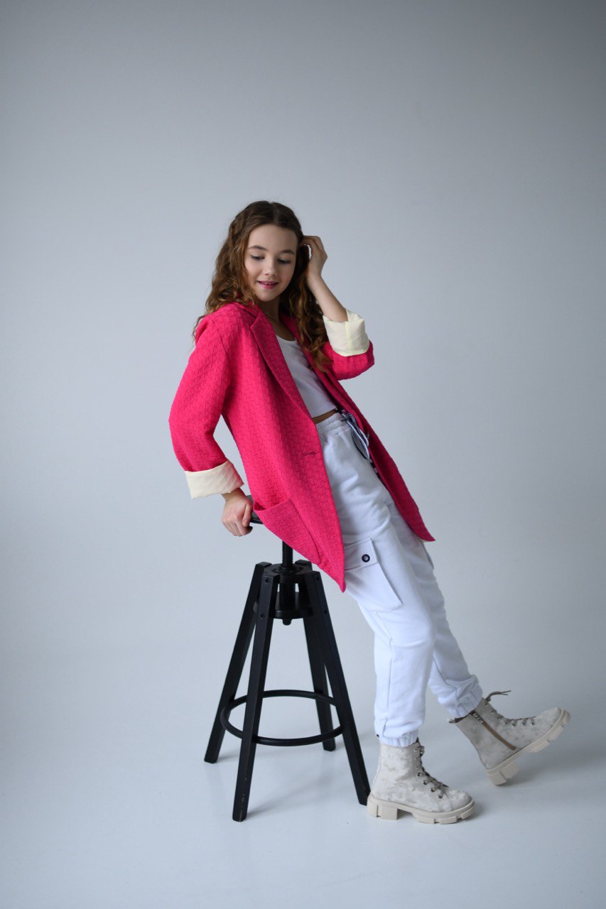 Oversized longline blazer for girls - Lemoni Boutique