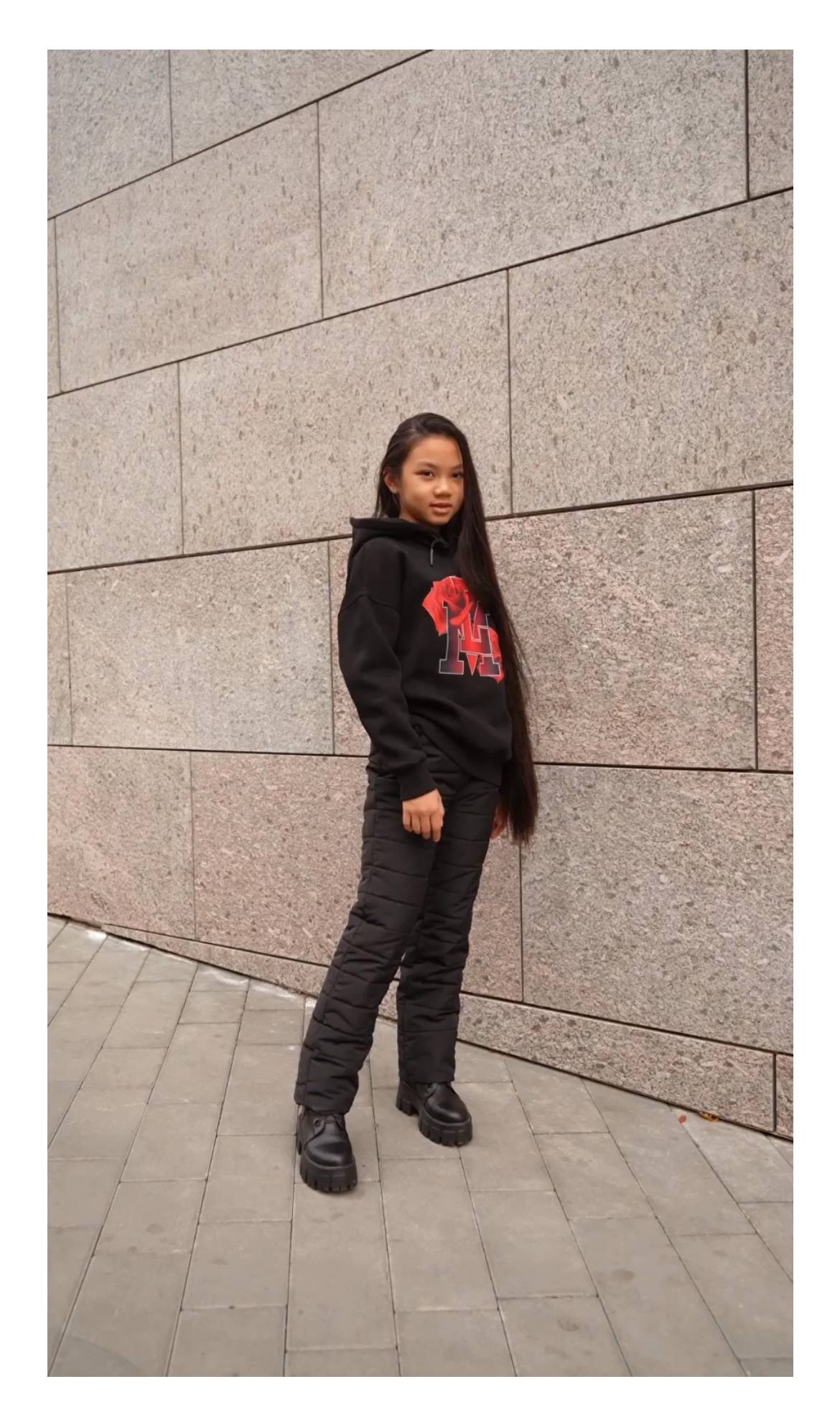 Winterhose Schneehose Unisex - schwarz