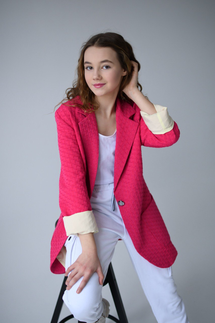 Oversized longline blazer for girls - Lemoni Boutique